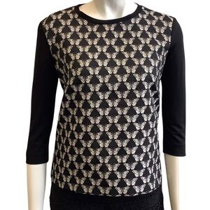 Weekend max mara butterfly brocade front top size Xl 12-14
